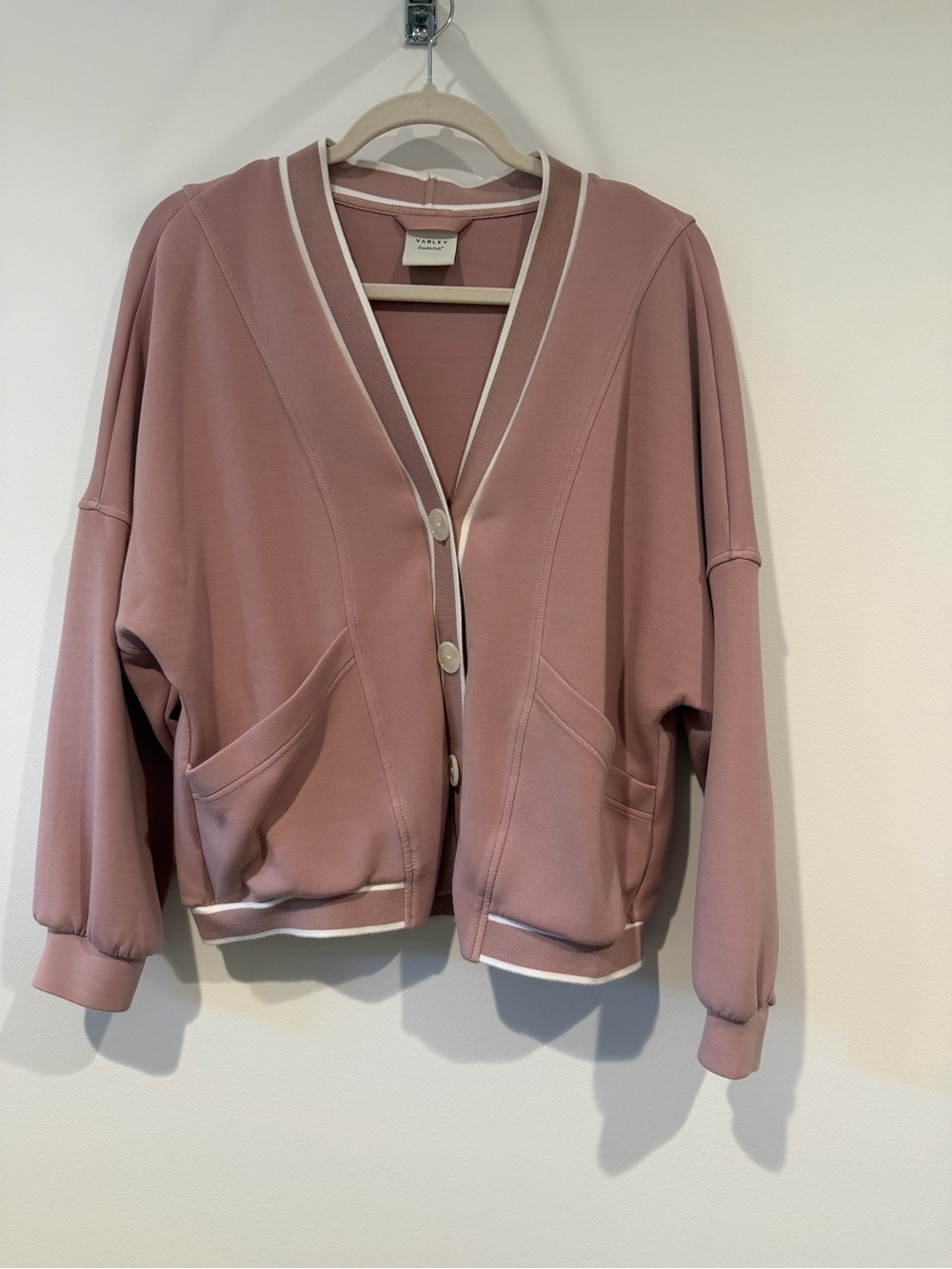 Varley Decker Off Court DoubleSoft Cardigan Small - Picture 2 of 4